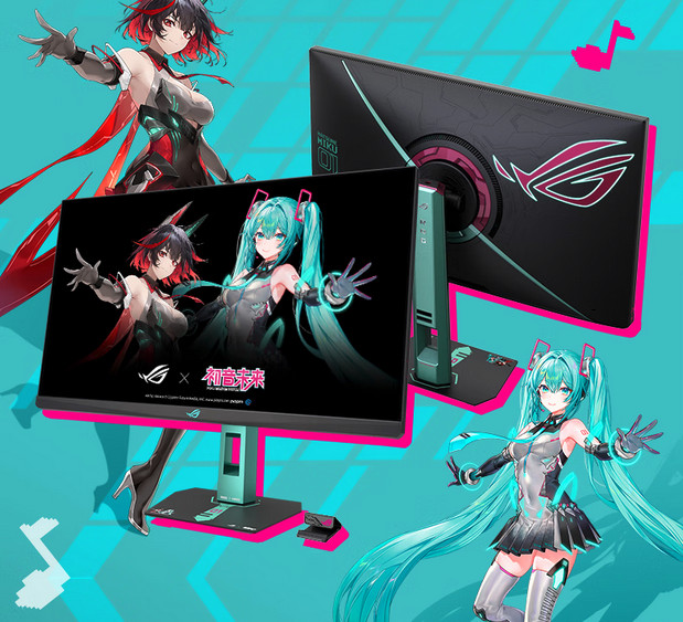 华硕ROG联名初音未来显示器上架京东，27英寸2K 260Hz到手价2199 元